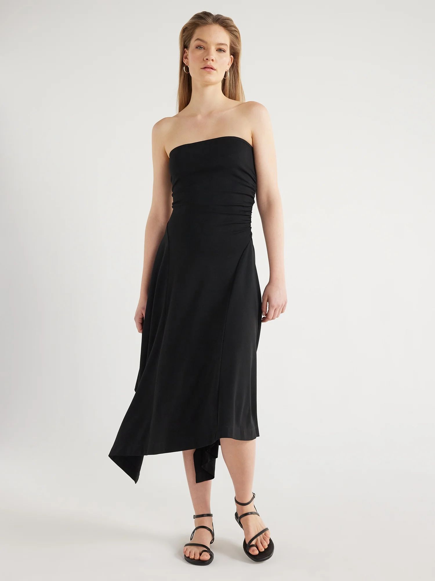 Scoop Women’s Asymmetrical Tube Dress, Sizes XS-XXL - Walmart.com | Walmart (US)