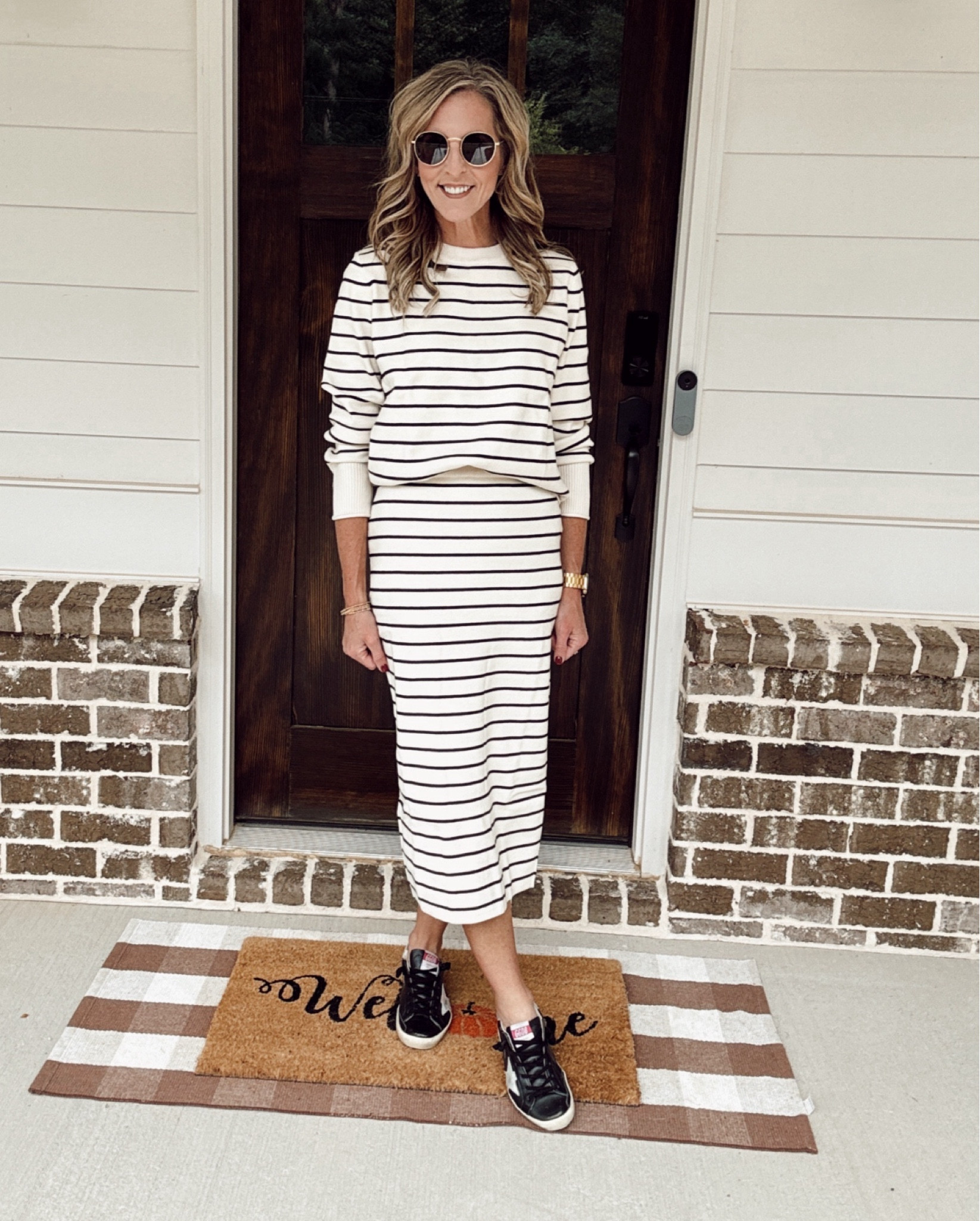 New release! Women’s two piece striped sweater set with long sleeve perfect for travel comes in eight colors wearing a size small. 25% off coupon on Amazon today! 

#LTKStyleTip #LTKTravel #LTKFindsUnder50