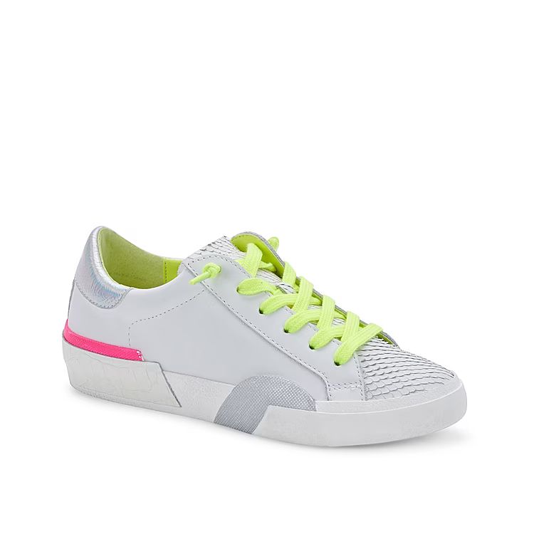 Dolce Vita Zina Sneaker | Women's | Neon Multicolor Leather | Size 8 | Sneakers | DSW