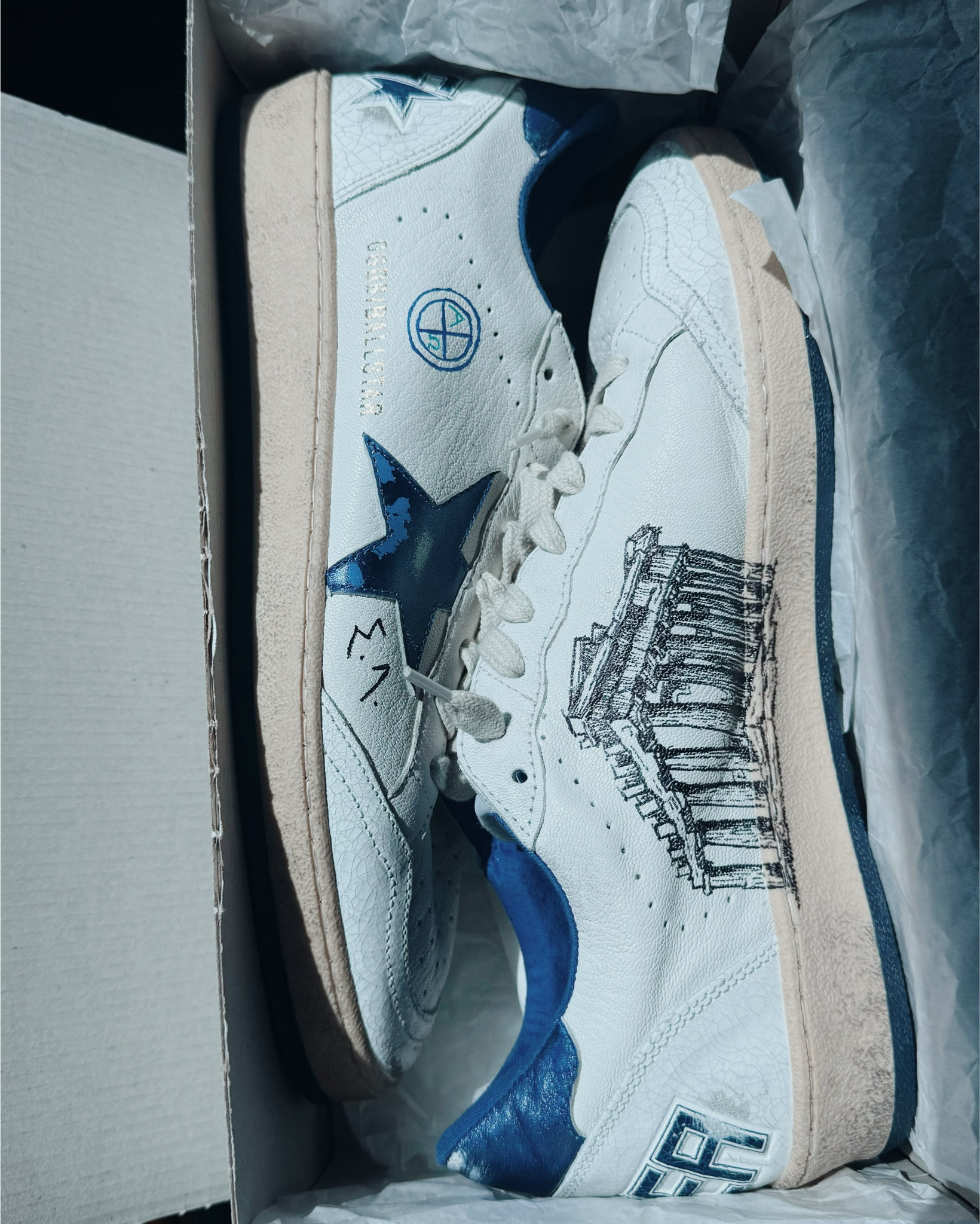 The most special sneakers I own. Golden Goose ⭐️ and most people don’t know you can take your pair in store to get them customised! The creator nailed my brief and brought it to life. The perfect white sneakers. 

#LTKshoes #LTKstyletip