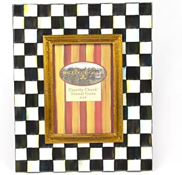 MacKenzie-Childs Courtly Check Enamel Frame 4" x 6" | Amazon (US)