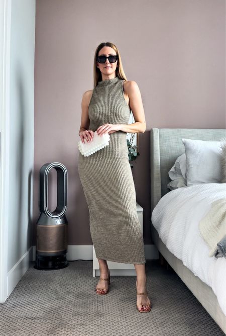 Amazon midi dress for spring. Runs tts and can be dressed up with heels or down with sandals 

#stevemadden #thedrop #mididress #dress 

#LTKfindsunder100 #LTKstyletip #LTKfindsunder50