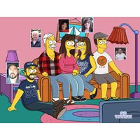 Simpsons Portrait, Custom Family Christmas Portrait Gift Cartoon Personalized Simpson Illustration | Etsy (US)