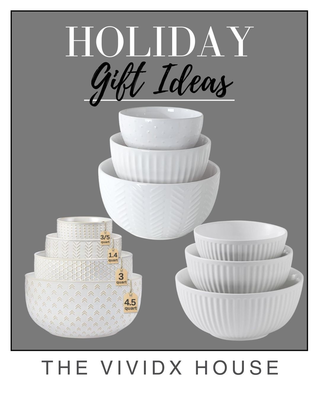 Nesting ceramic mixing bowls 

#LTKGiftGuide #LTKHome #LTKHoliday