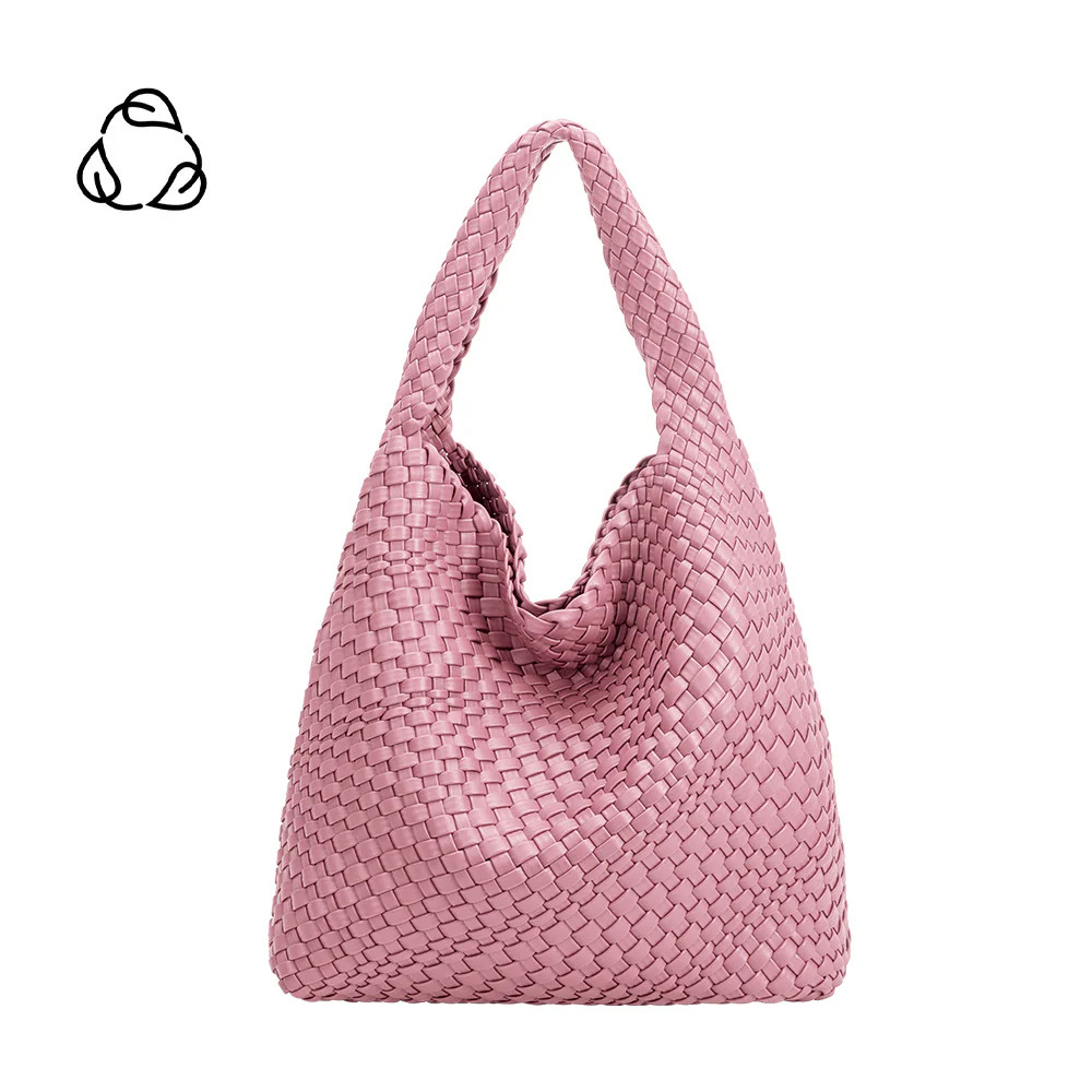 Orchid Johanna Large Recycled Vegan Leather Shoulder Bag | Melie Bianco | Melie Bianco