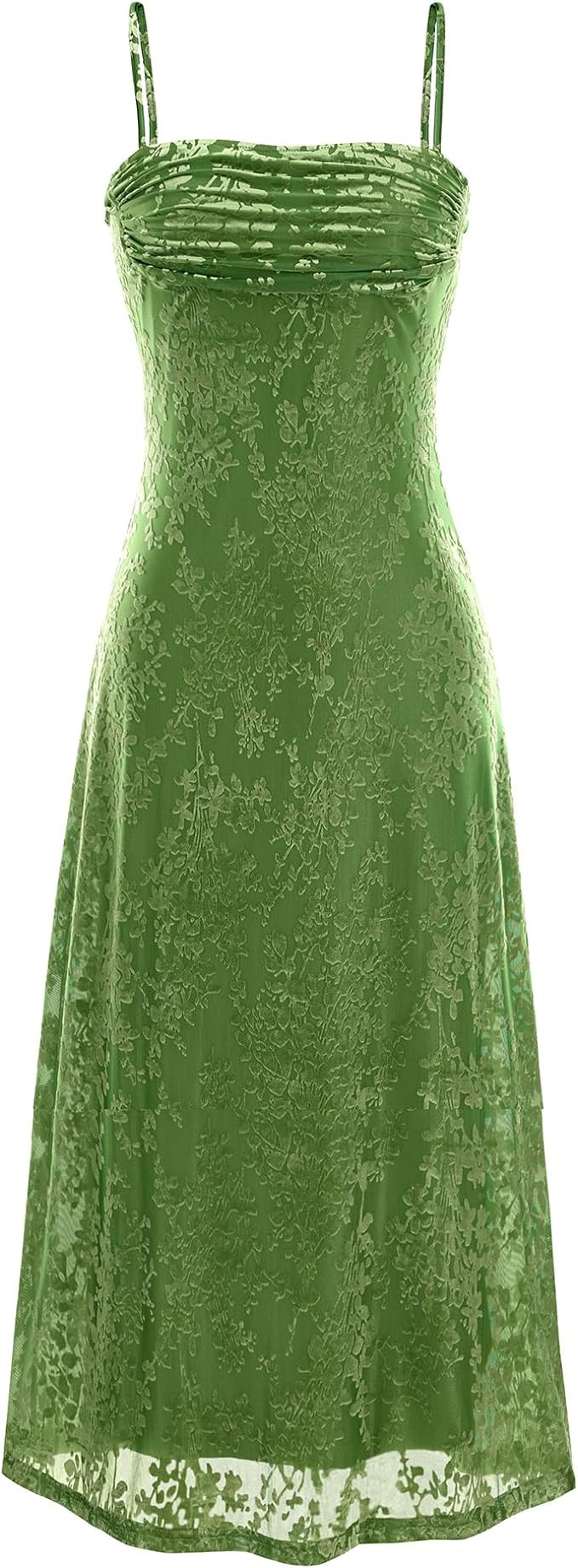 BTFBM Women's Summer Dress Sleeveless Spaghetti Strap Midi Dress Sexy Cowl Neck Floral Cocktail D... | Amazon (US)