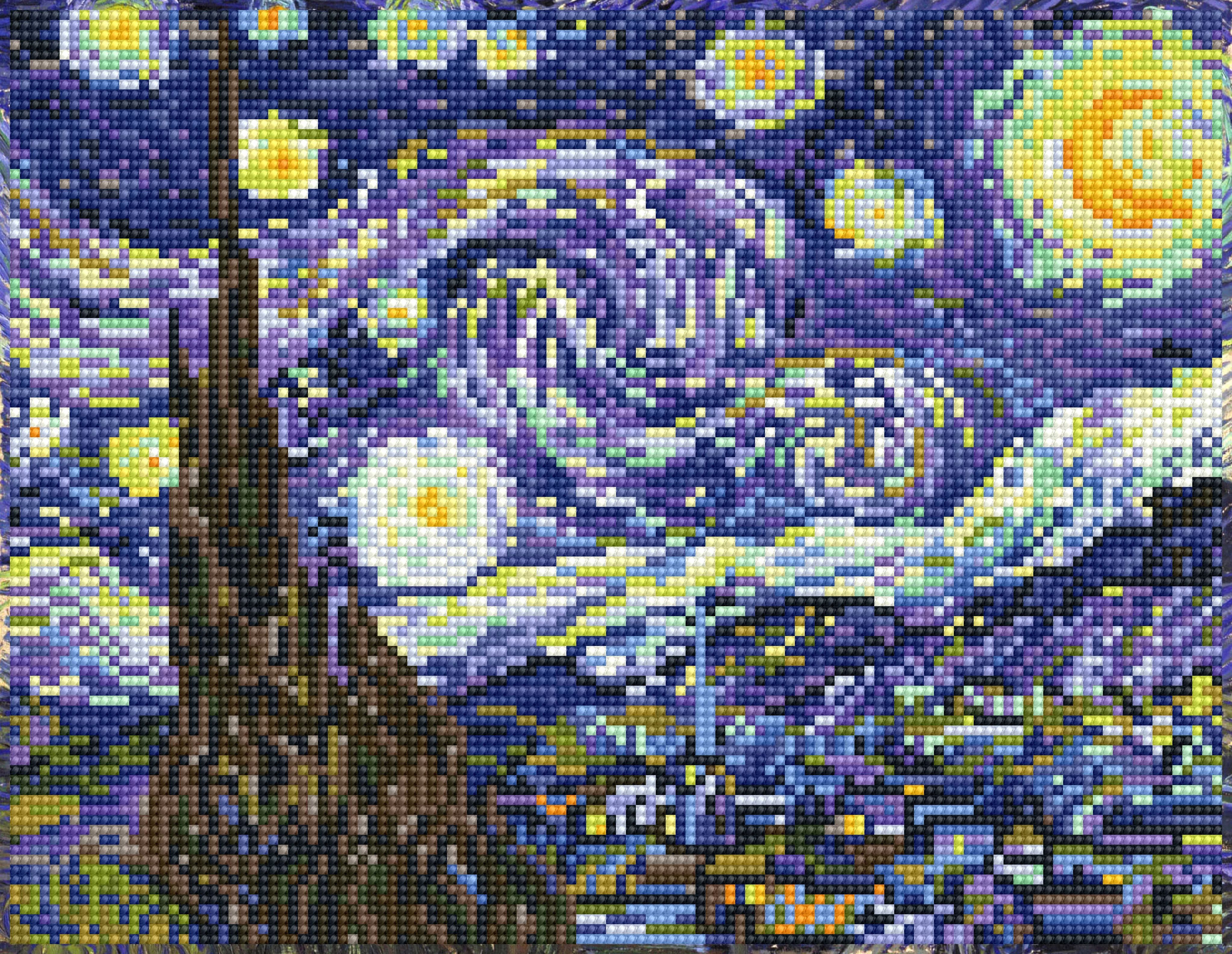 DIAMOND DOTZ® Starry Night (Après Van Gogh) Special Edition Diamond Painting Kit | Walmart (US)