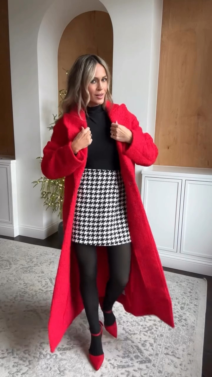 

A classic winter outfit idea perfect for holiday parties. Love the timeless combination of black red and white! Added fleece lined tights for warmth. Love the pops of red for a festive holiday outfit!

#holidayoutfitideas #winteroutfitinspo

#LTKFindsUnder50 #LTKPetite #LTKHoliday