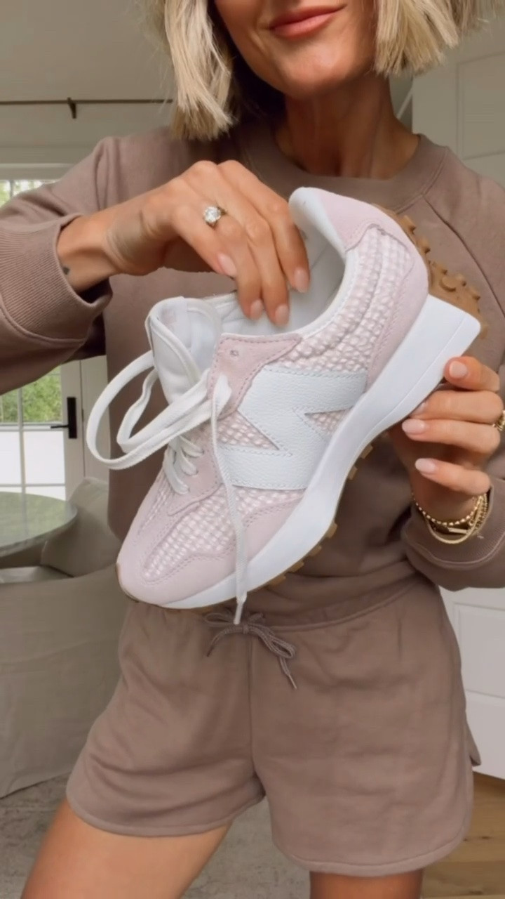 I don’t know if I’ll ever be over these shoes! They are seriously the cutest! The pink gingham is so perfect for spring and summer and elevates your athleisure to such a feminine touch. Wearing S in sweatshirt and shorts. Shorts are sold out but linking similar pairs!

Loverly grey, new balance, gift ideas for her, gap factory sale, women’s lounge wear, athleisure for her, casual outfit ideas, travel day style inspo, neutral elevated casual style

#LTKTravel #LTKActive #LTKSaleAlert