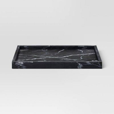 Marble Rectangle Tray Black - Threshold™ | Target