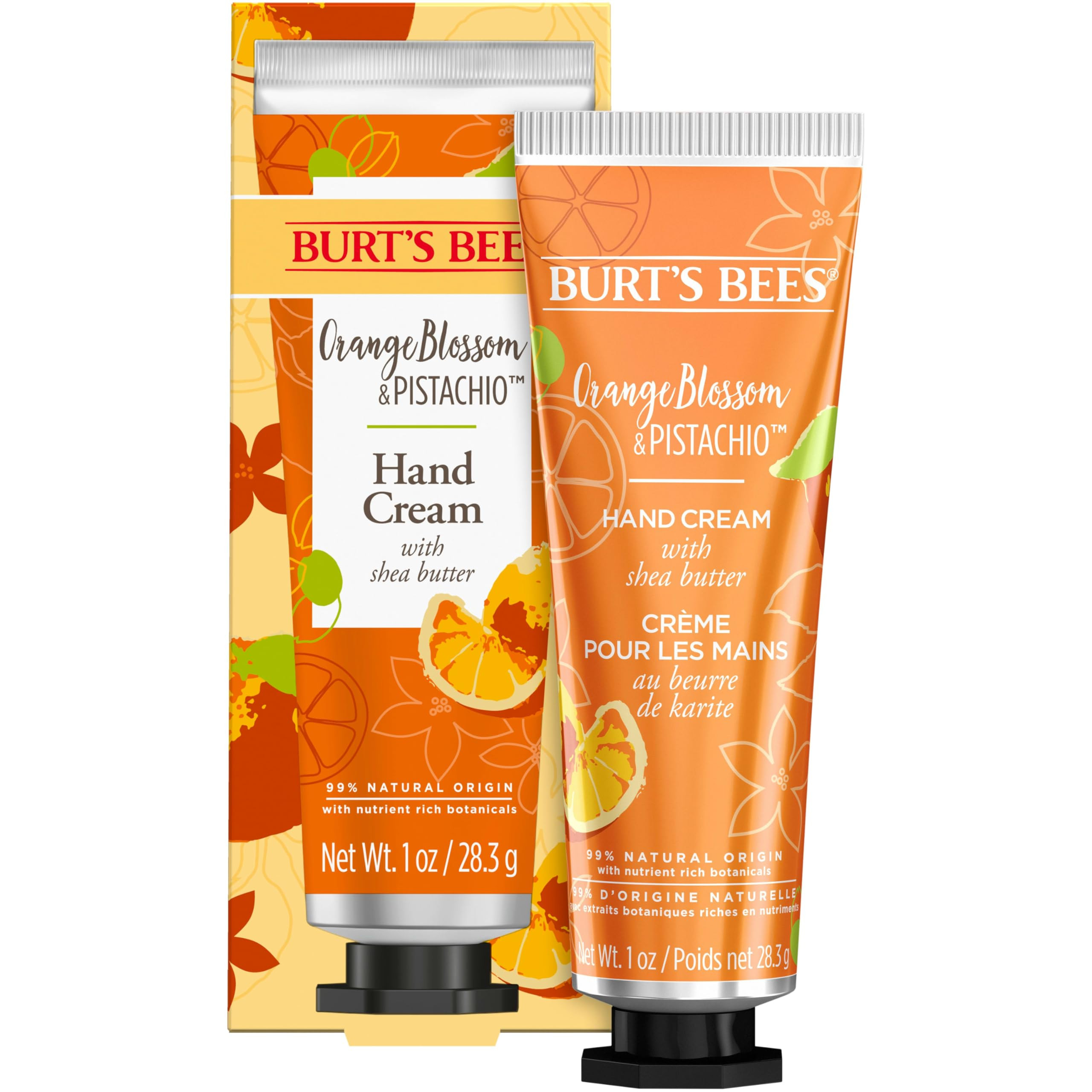 Burts Bees Orange Blossom & Pistachio Hand Cream with Shea Butter, 1 Oz (Package May Vary) | Amazon (US)