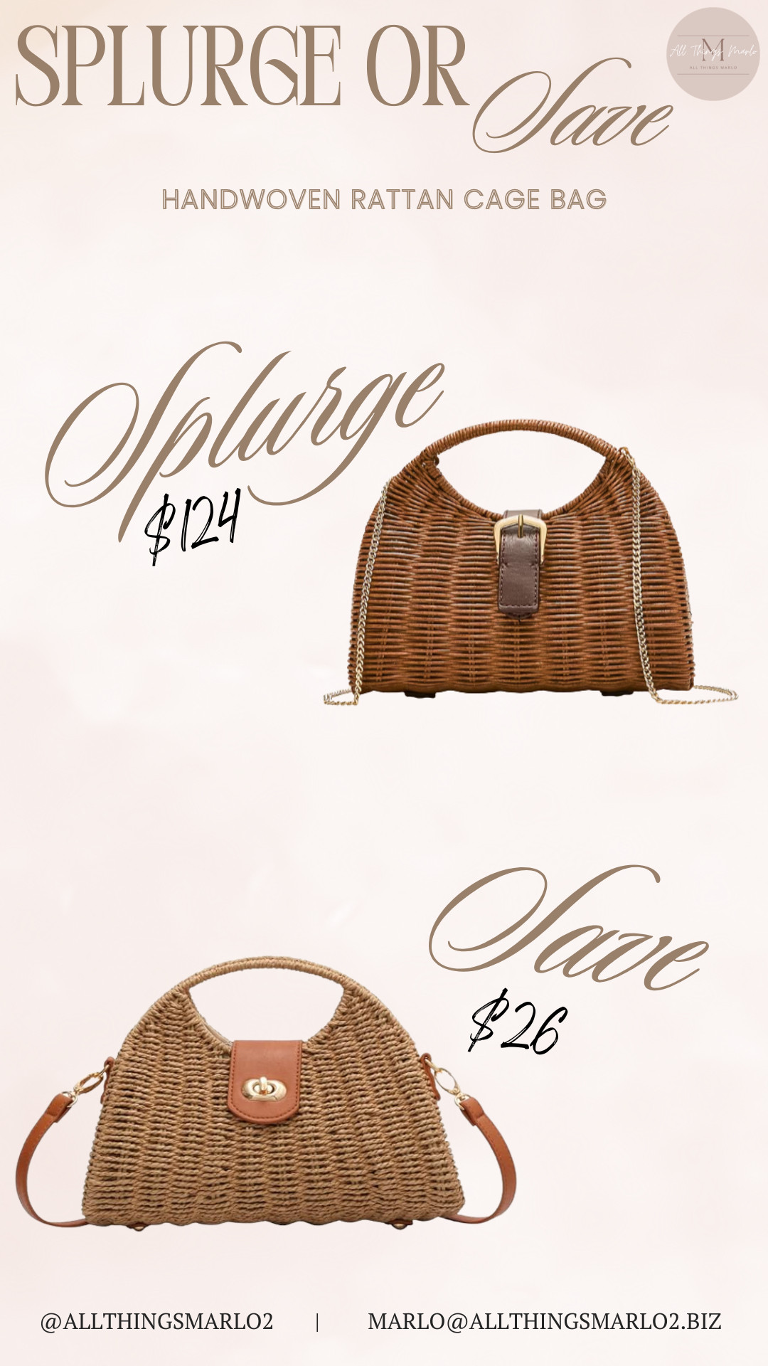 Handwoven rattan cage bag 

 #LTKSeasonal #LTKWorkwear #LTKTravel