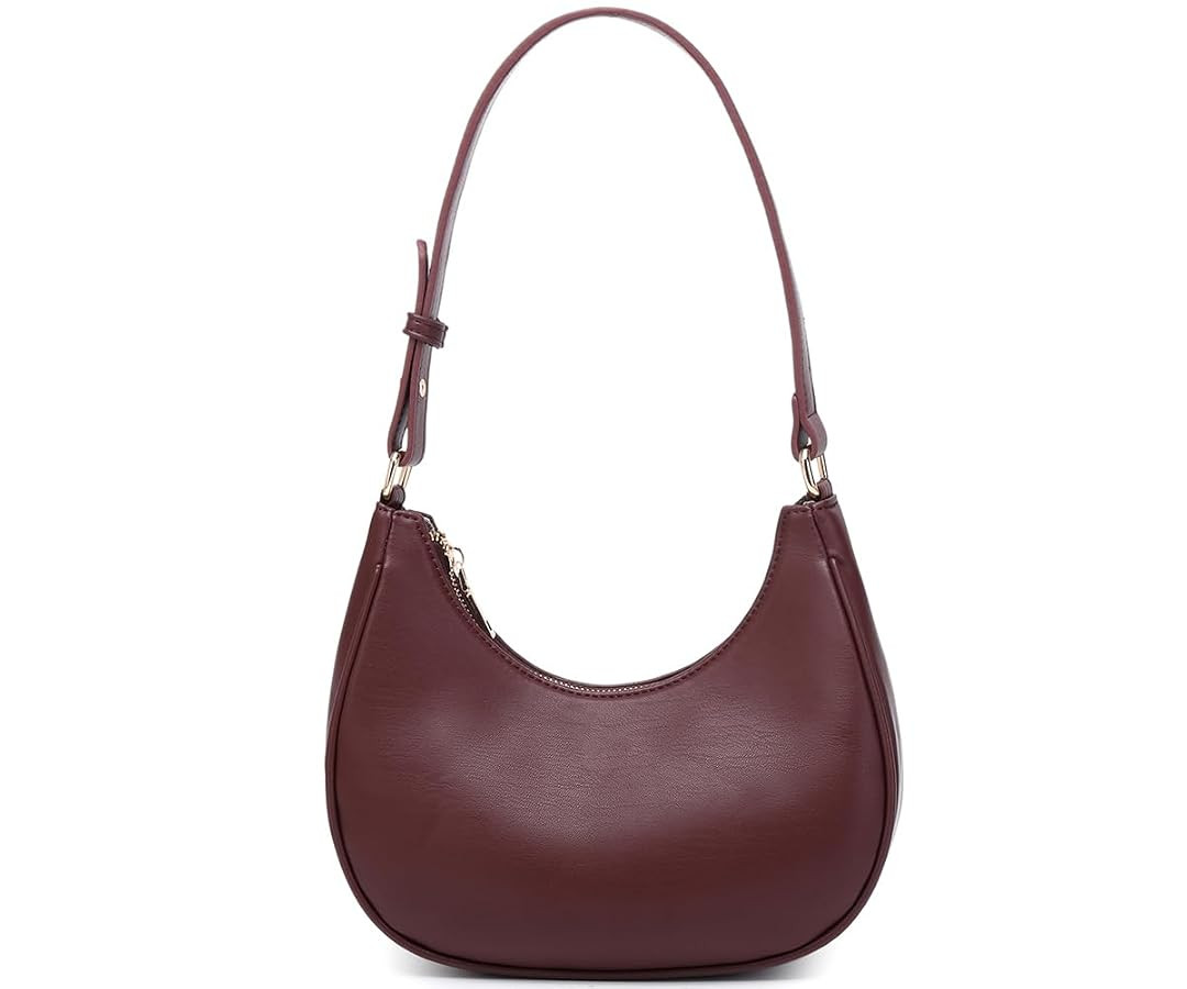 Crescent Shoulder Bags for Women Cute Hobo Tote Handbag Under the Arm Purses Mini Clutch Purse wi... | Amazon (US)