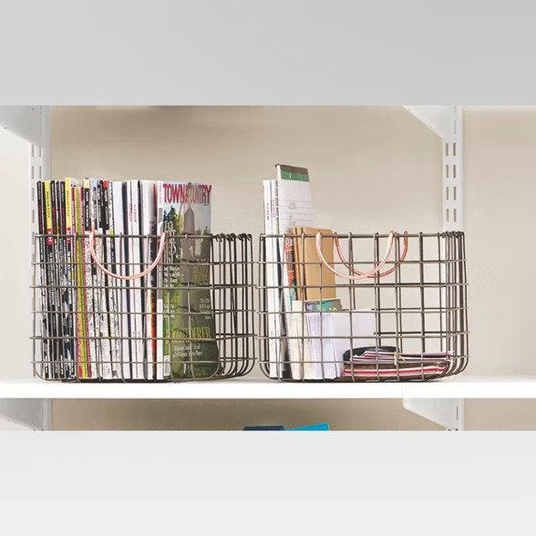 Small Milk Crate with Handles Copper - Threshold™ | Target