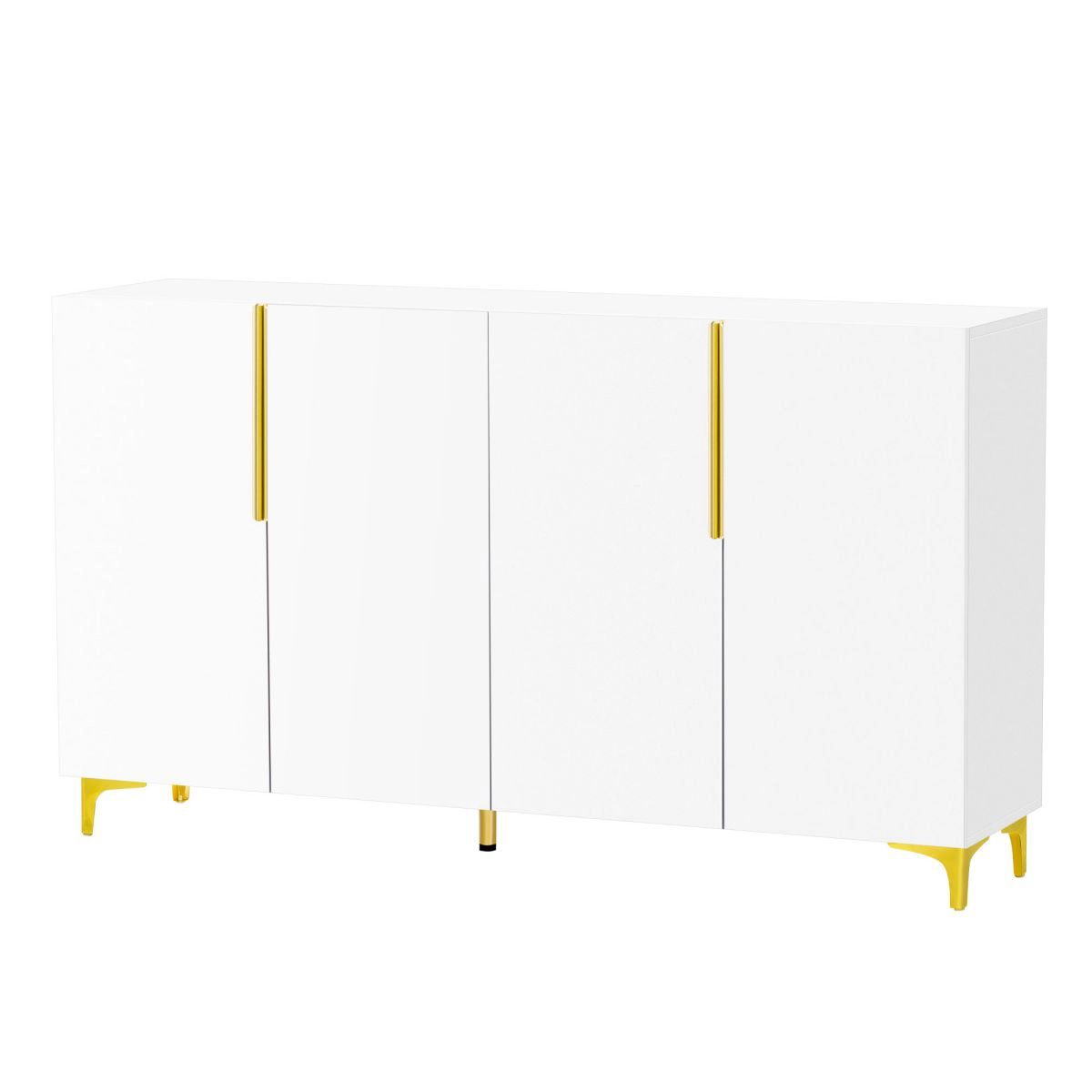 Luxurious Glossy Storage Cabinet,Elegantly Designed Cabinet,Featuring Adjustable Cabinet,Suitable... | Target