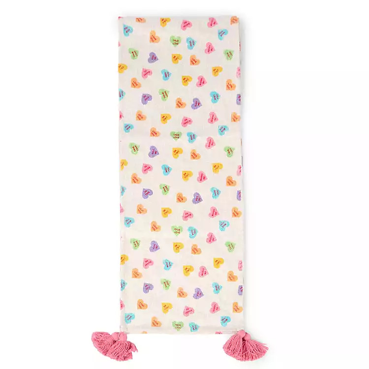 New! Conversation Hearts Table Runner | Kirklands