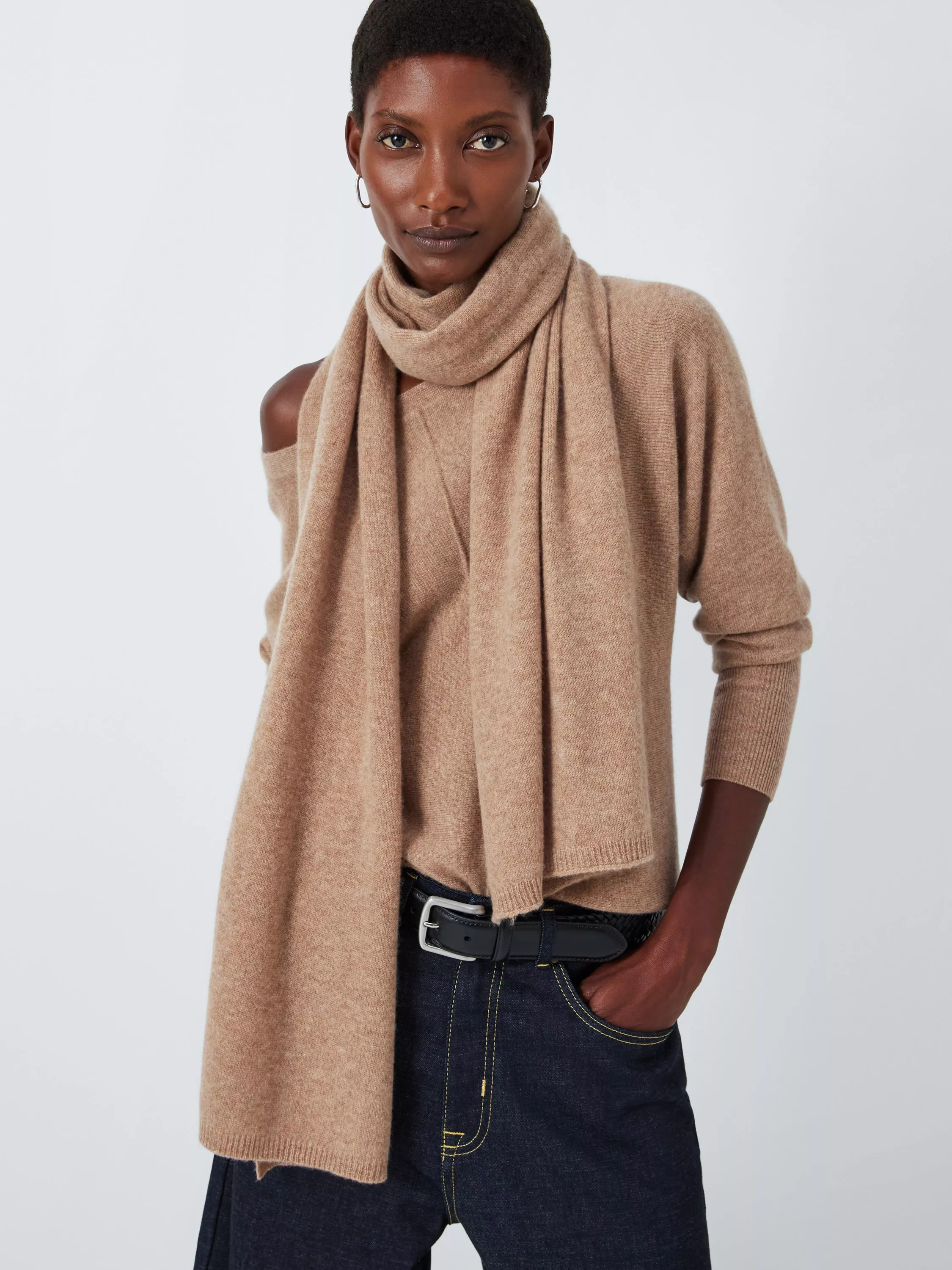 John LewisCashmere Scarf, Camel | John Lewis (UK)