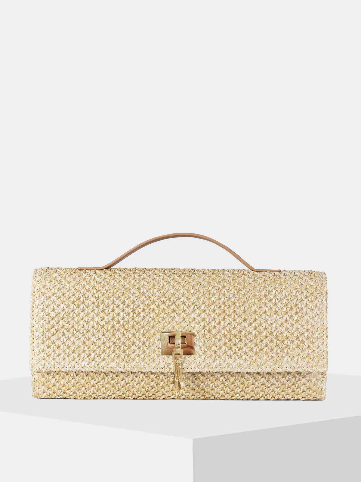 Straw Weave Crossbody Clutch Bag | Commense