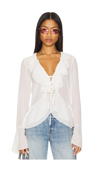 Alisia Top in Ivory | Revolve Clothing (Global)