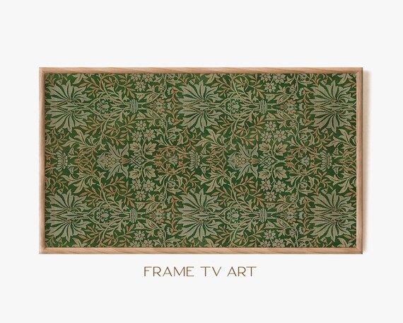 Samsung Frame TV Art | Frame TV Art 4K | William Morris TV Art | Art Nouveau Tv Wallpaper | Digit... | Etsy (US)