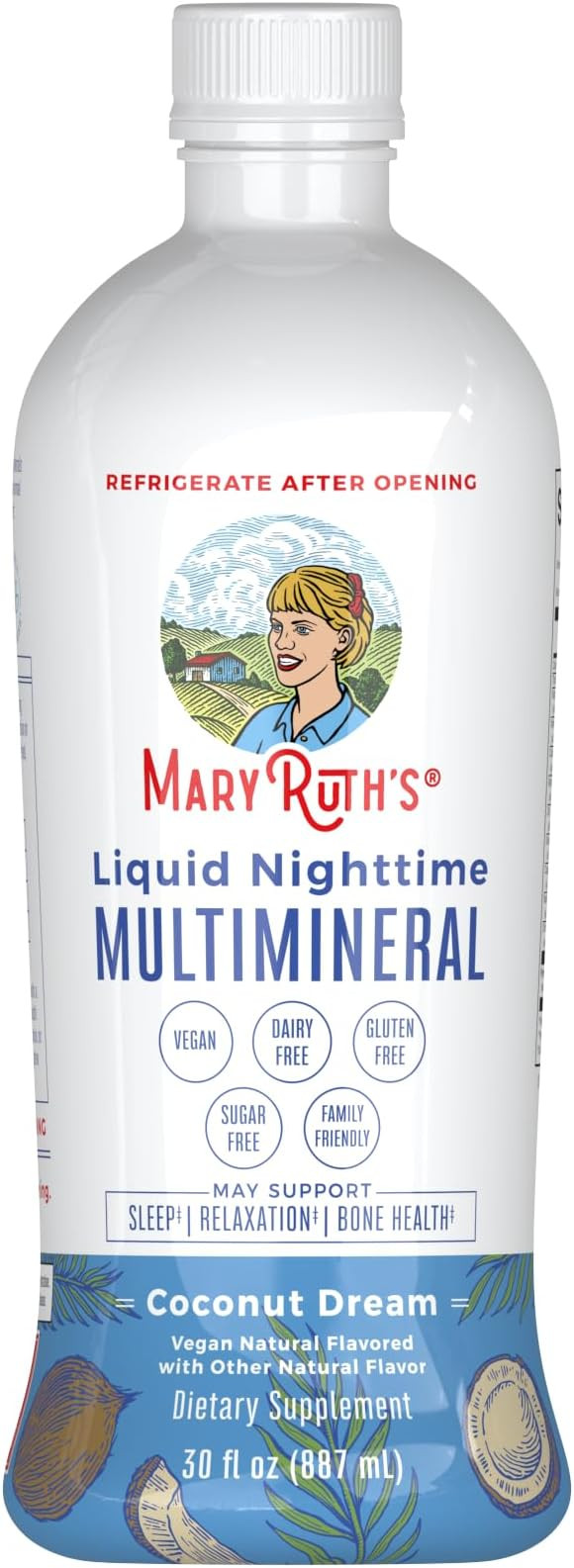 MaryRuth Organics Liquid Nighttime Multimineral Sleep Supplement | Sugar Free | Calm Magnesium Ci... | Amazon (US)