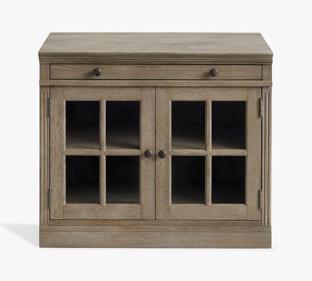 Livingston Glass Double Door Cabinet | Pottery Barn (US)