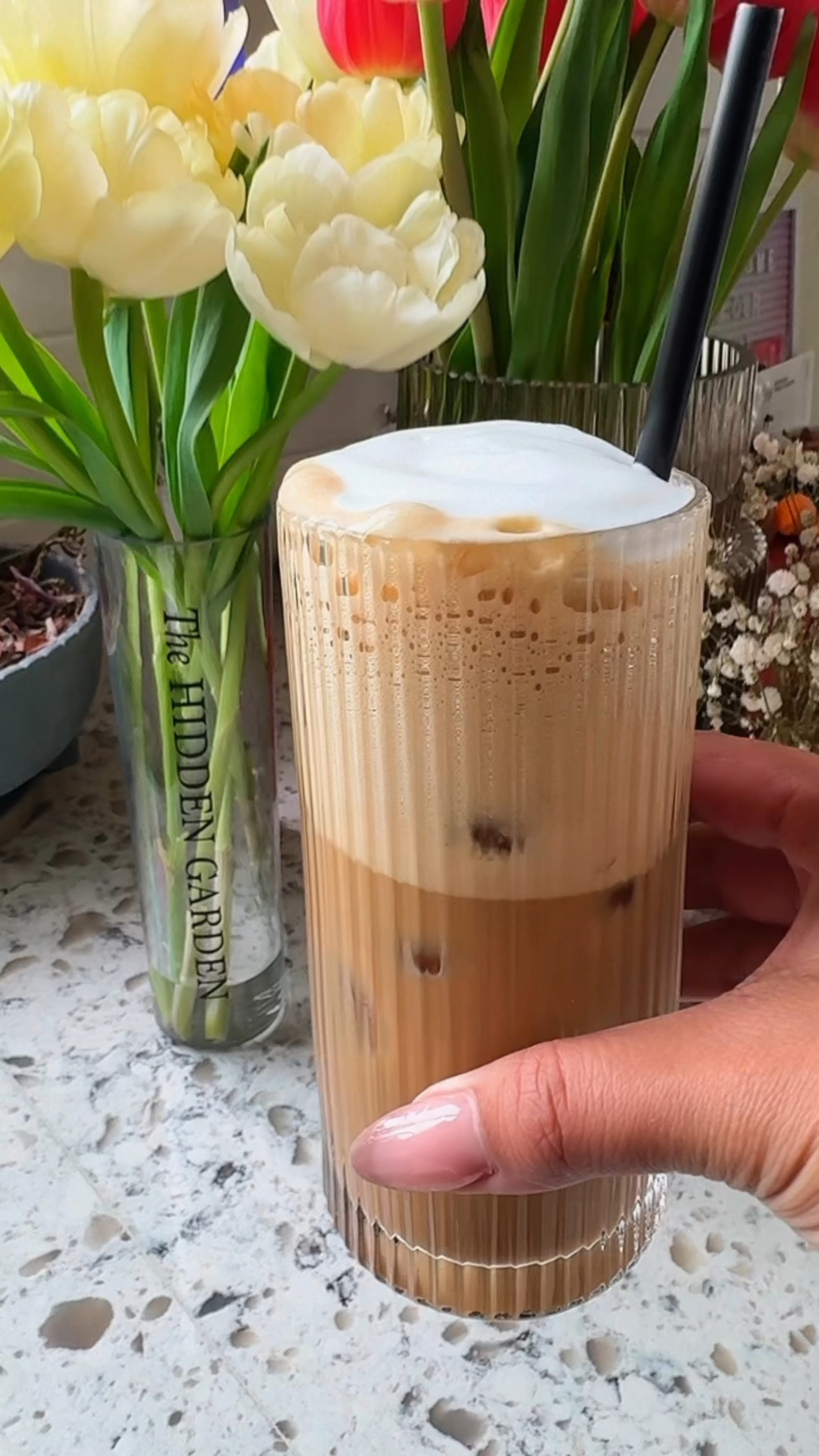 Iced Shaken Espresso (w/ toffee nut & white mocha) with sweet cream foam 

#LTKhome #LTKfindsunder50