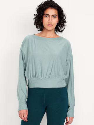 CloudMotion Boat-Neck Top | Old Navy (US)