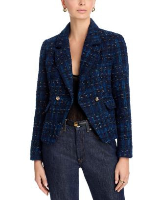 AQUA Tweed Cutaway Blazer - Exclusive  | Bloomingdale's Women All Women | Bloomingdale's (US)