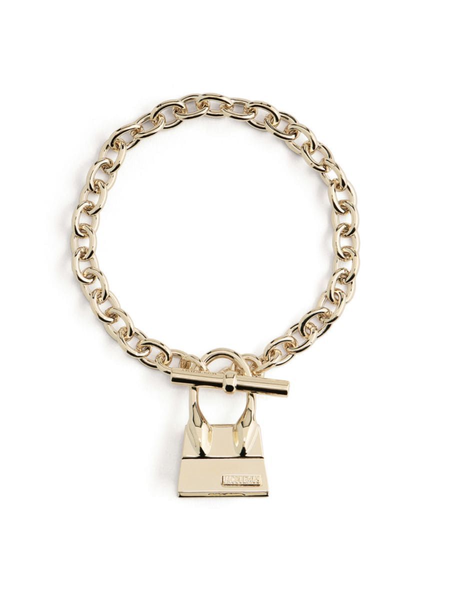 Le Raphia Chiquito Gold-Plated Brass & Bronze Charm Bracelet | Saks Fifth Avenue