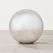 Nix Stainless Steel Decorative Orb 4.75" + Reviews | CB2 | CB2