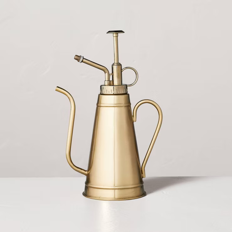 8.5" Lightweight Metal Plant Mister Brass Finish - Hearth & Hand™ with Magnolia | Target