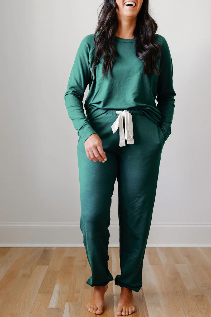 *PREORDER* Women's Lounge Set in Pine | Plain Jane