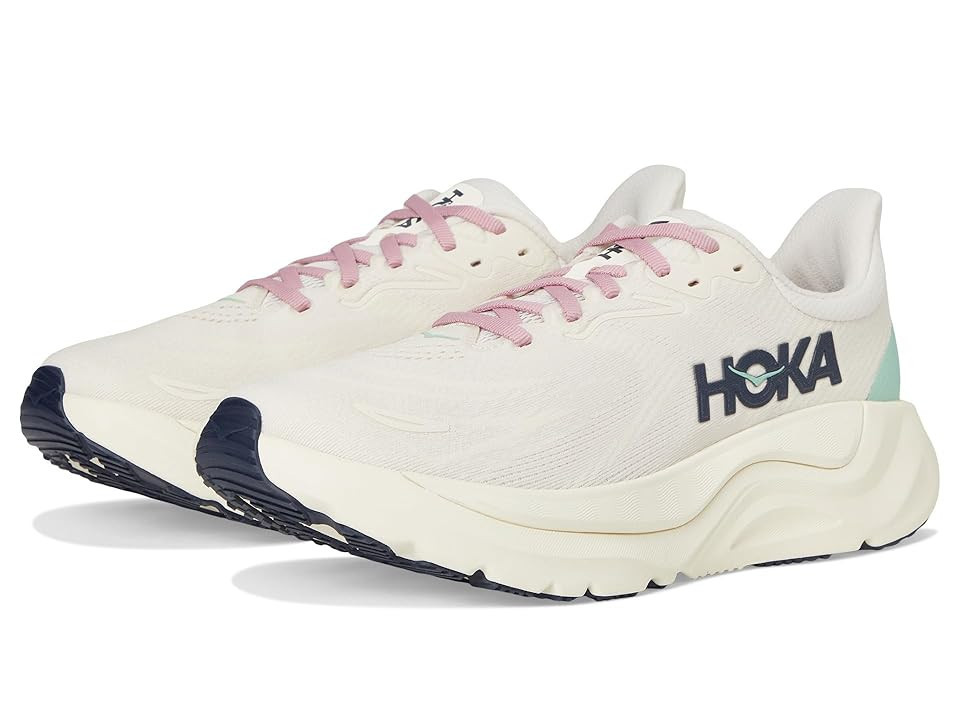 Hoka Arahi 8 Women's Running Shoes Rose Cream/Alabaster : 8 D - Wide, Synthetic | Zappos