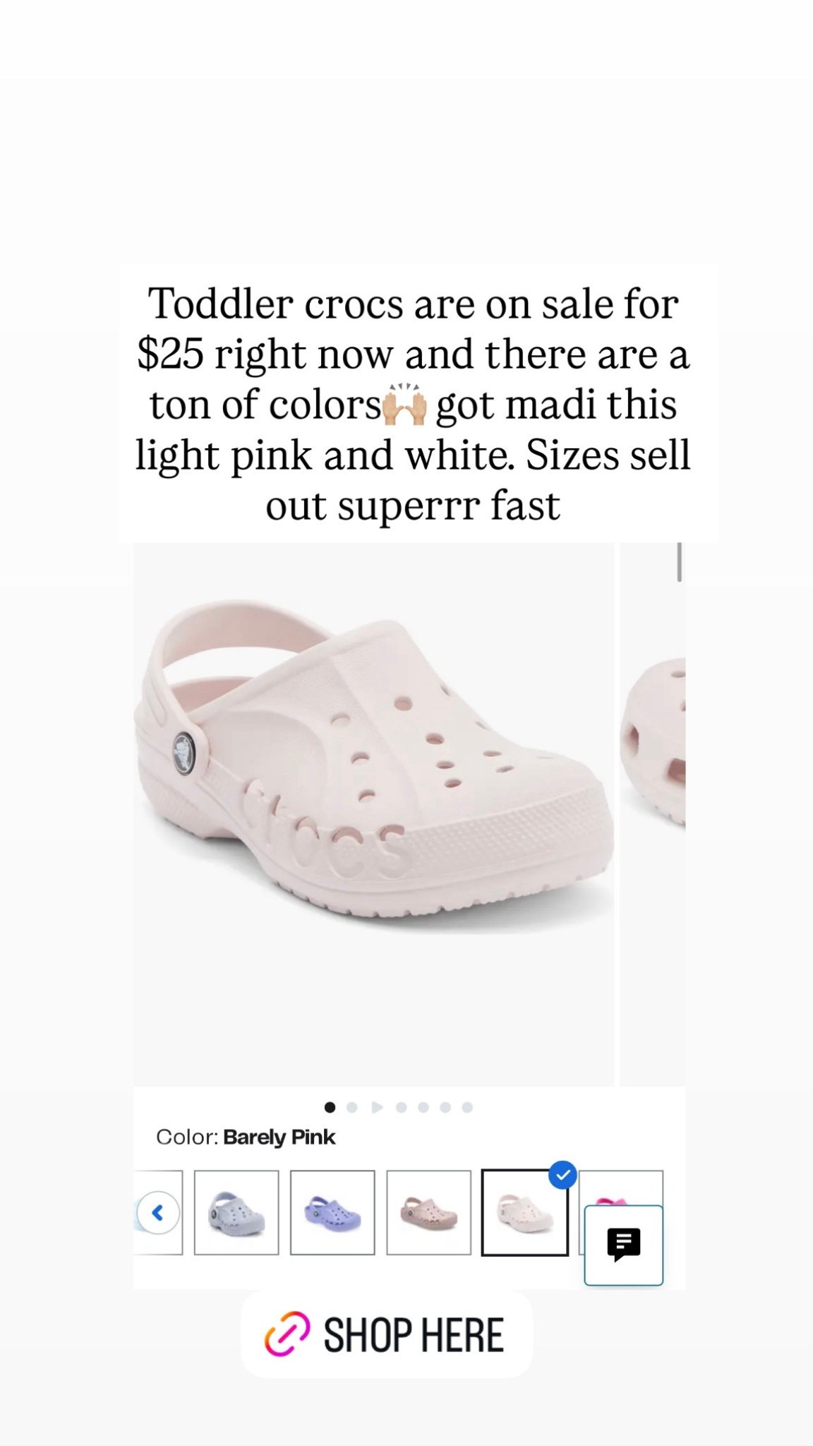 Toddler crocs, crocs sale, toddler spring shoes

#LTKSpringSale #LTKSaleAlert