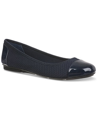 Women's Taylee Memory Foam Cap Toe Ballet Flats, Created for Macy's | Macy's
