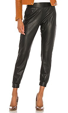 Commando Faux Leather Jogger in Black from Revolve.com | Revolve Clothing (Global)