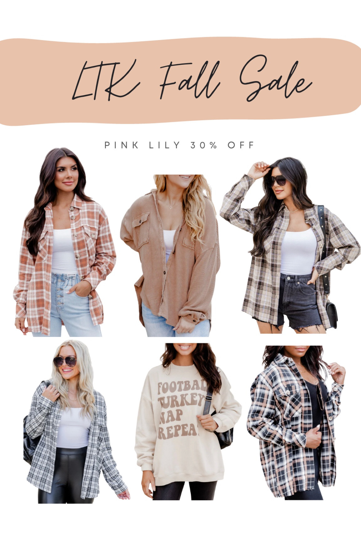 LTK Fall Sale - Pink Lily 30% off

fall outfit, plaid shirt, plaid top, graphic sweatshirt, shacket

#LTKsalealert #LTKSeasonal #LTKSale