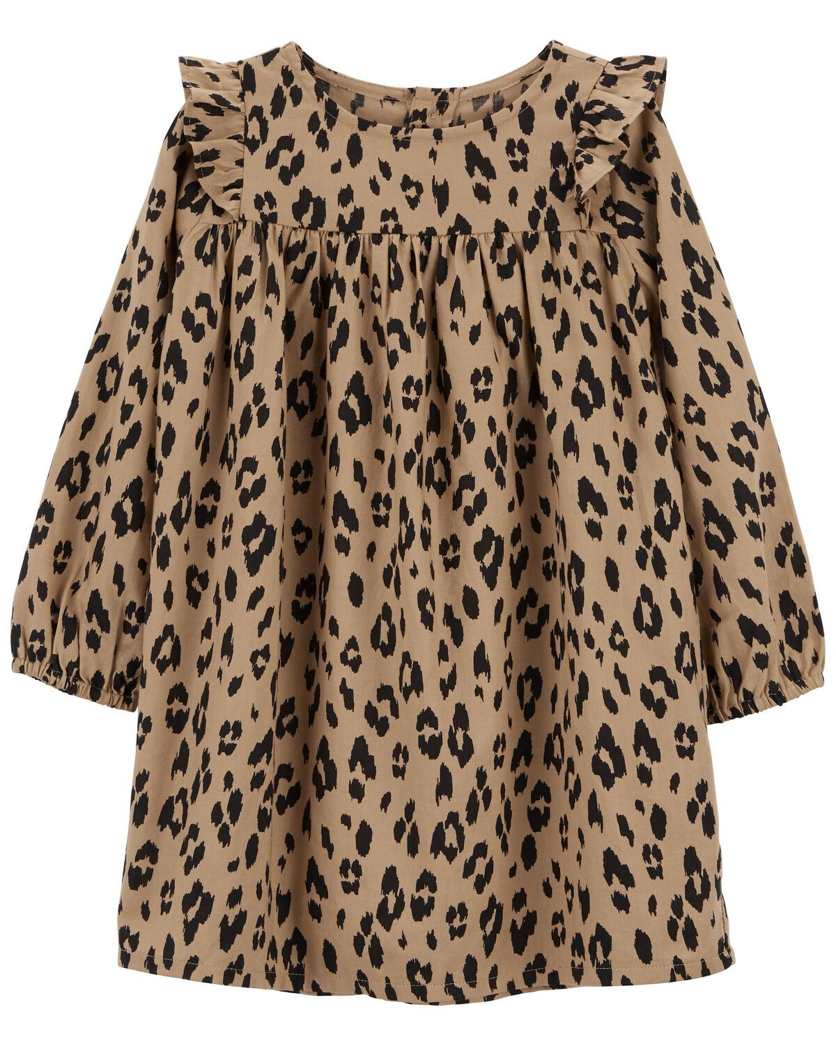 Brown Toddler Leopard Twill Dress | carters.com | Carter's