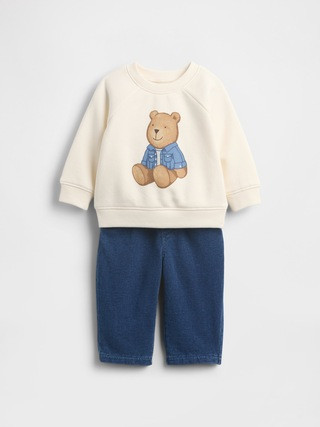 Baby VintageSoft Brannan Bear Outfit Set | Gap (US)