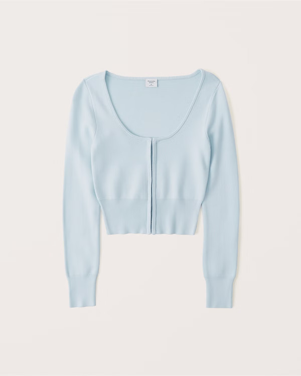 Women's Hook-and-Eye Slim Cardigan | Women's Tops | Abercrombie.com | Abercrombie & Fitch (US)