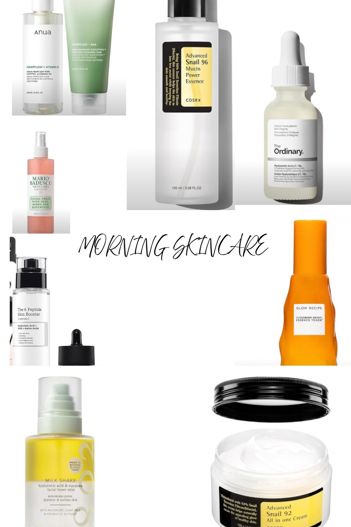Morning skincare products 

#LTKFindsUnder100 #LTKBeauty #LTKU
