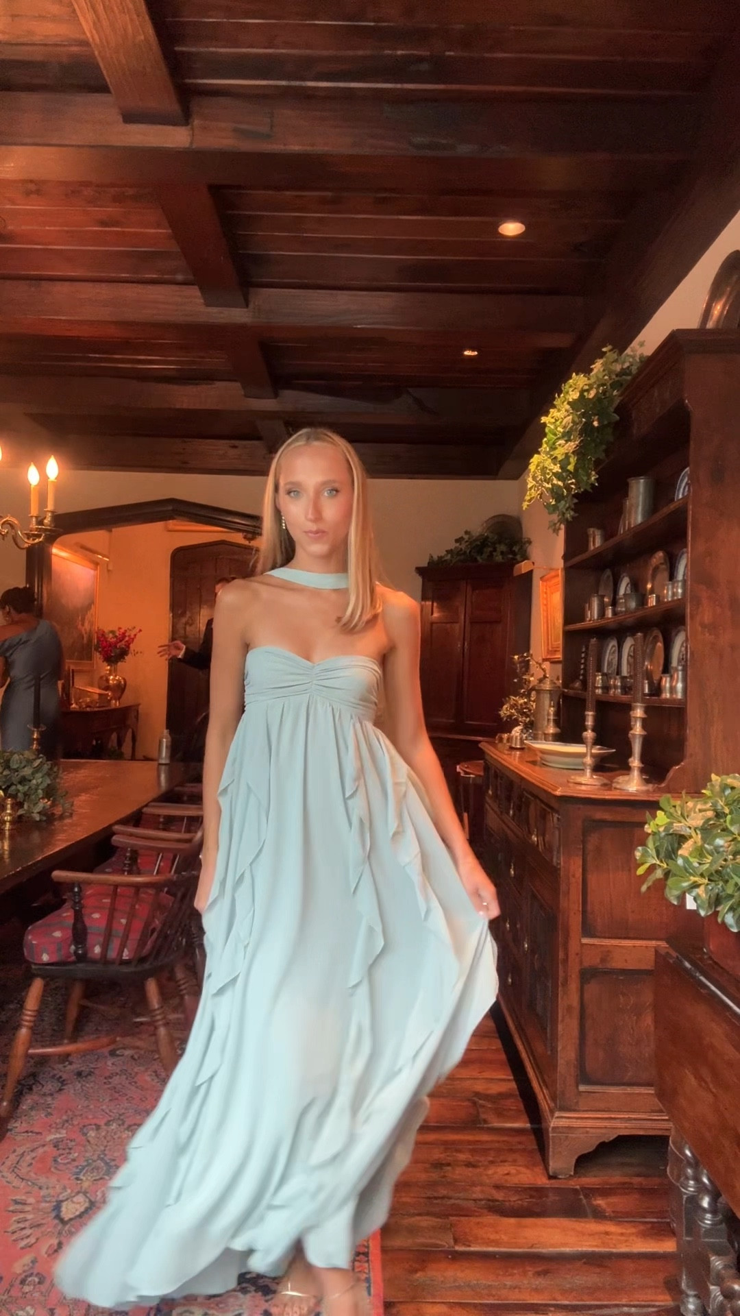 When the bride lets you pick a dress in your favorite color !! This was so fun to wear 🩵🩵

#LTKStyleTip #LTKSeasonal #LTKWedding