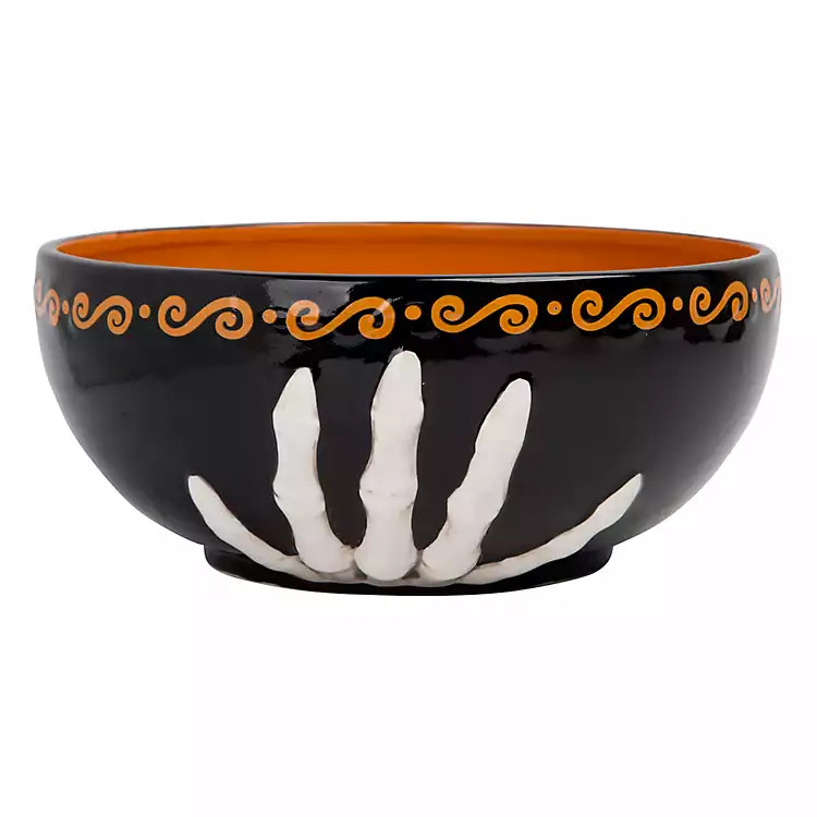Skeleton Hands Ceramic Bowl | Kirkland's Home