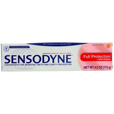 Sensodyne Maximum Strength Anticavity Toothpaste for Sensitive Teeth with Fluoride & Cavity Protection - 4 oz | Target