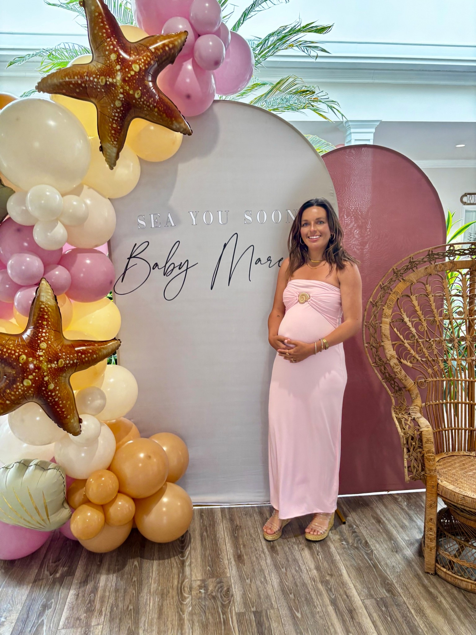 Beach themed baby shower dress 👗 

#LTKgrwm #LTKBaby #LTKBump
