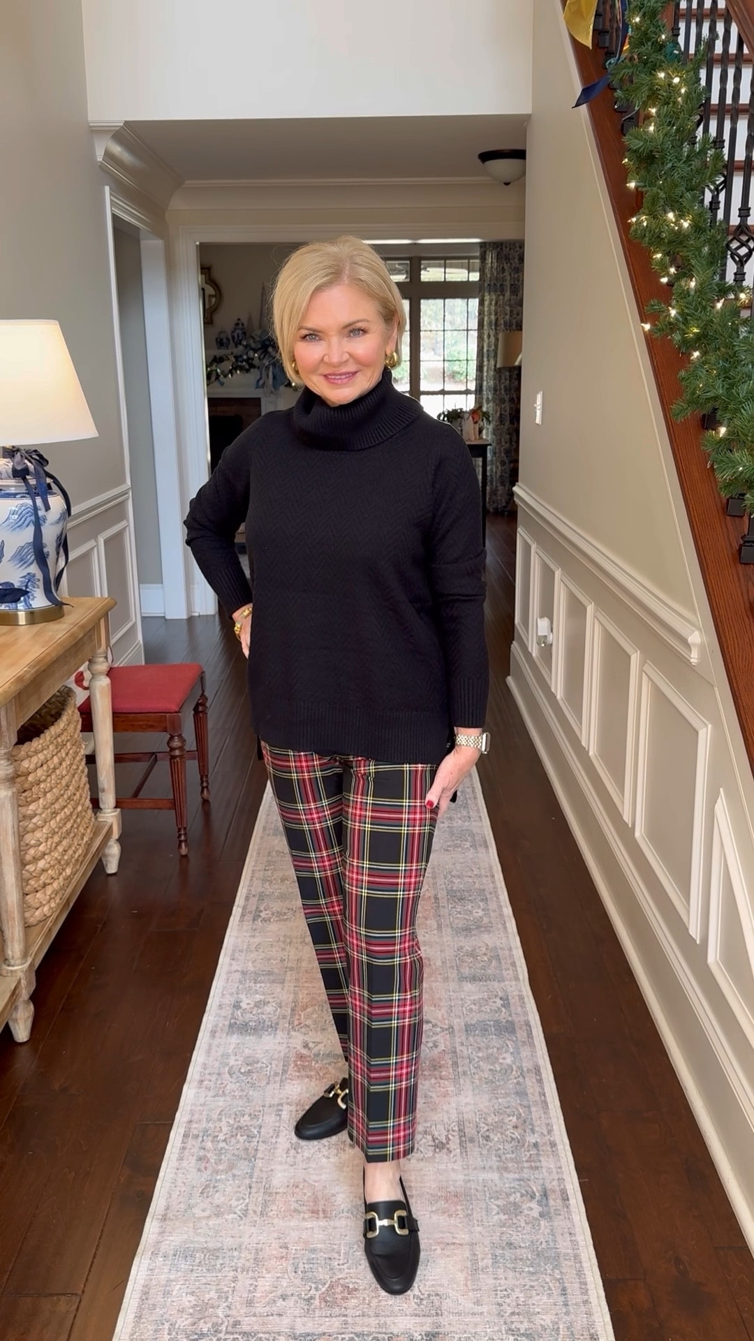 These plaid pants are surprisingly versatile! Pair them with black, red, white, green, denim & more! I'm wearing them in size 6 and sweaters in Small. 

Plaid
Christmas outfit
Holiday outfit
Petite fashion 
Sweater
Over 50

#fashionover50
#petitefashion
#stylewithserena
#holidayoutfit
#christmasoutfit

#LTKHoliday #LTKOver40 #LTKWatchNow