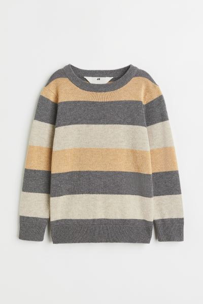 Jacquard-knit Cotton Sweater | H&M (US + CA)