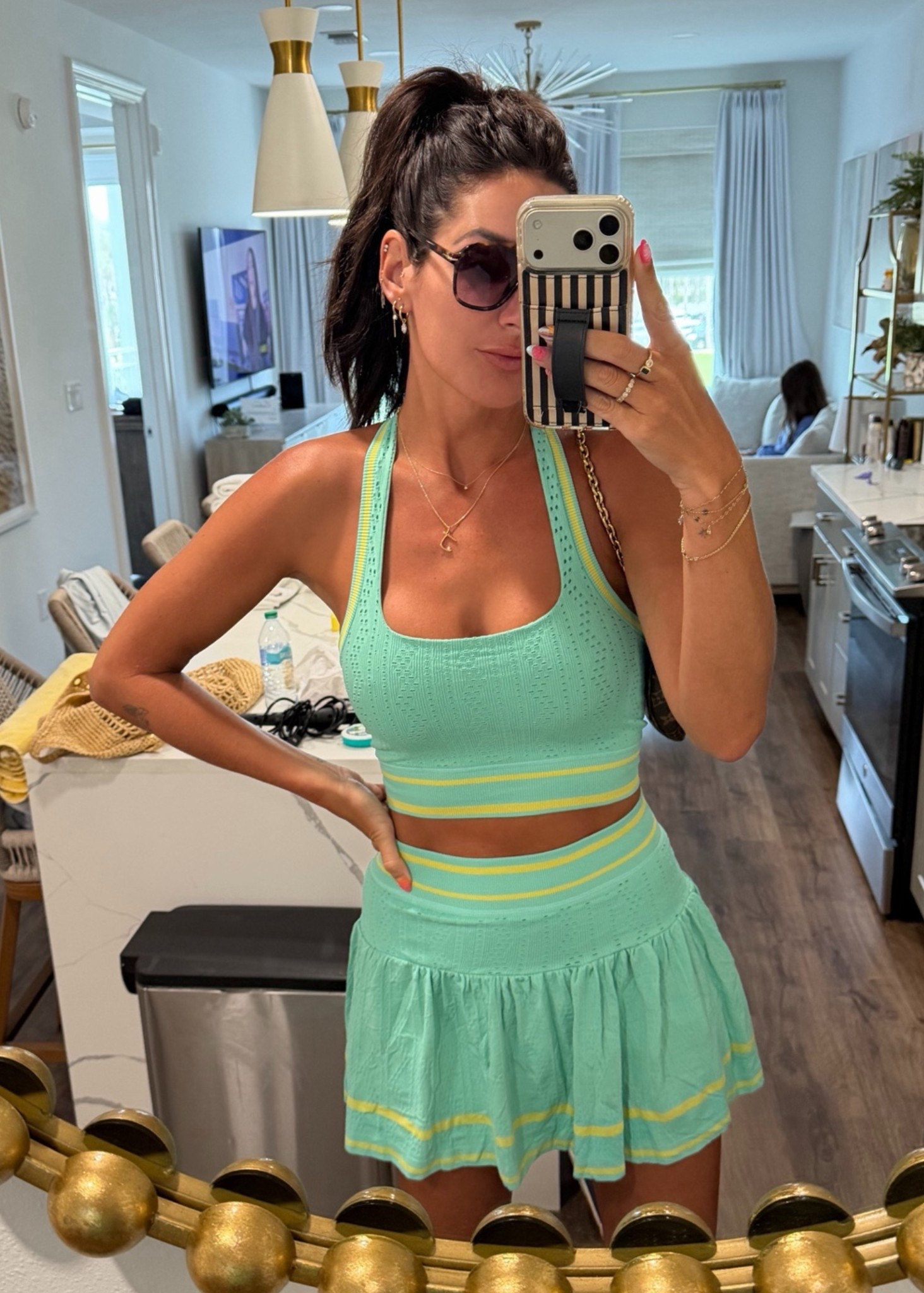 This little look for less set comes in lots of colors. I’m in a small

#LTKootd