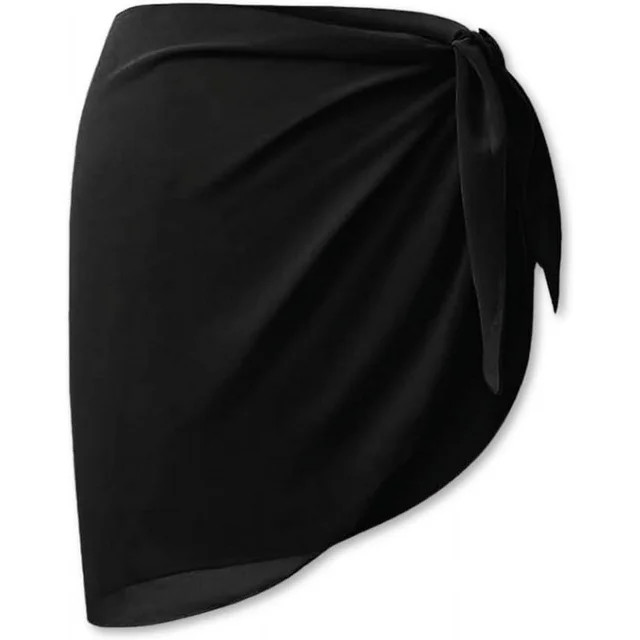 AquaGlam - Soft Chiffon Beach Sarong Skirts and Wraps for Women - Swim Cover up Skirt | Walmart (US)